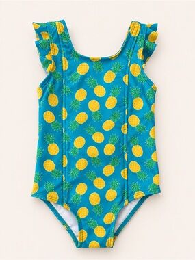 3/$20 / ADAPTIVE SWIMWEAR Girls Pineapple Print One-Piece Swimsuit